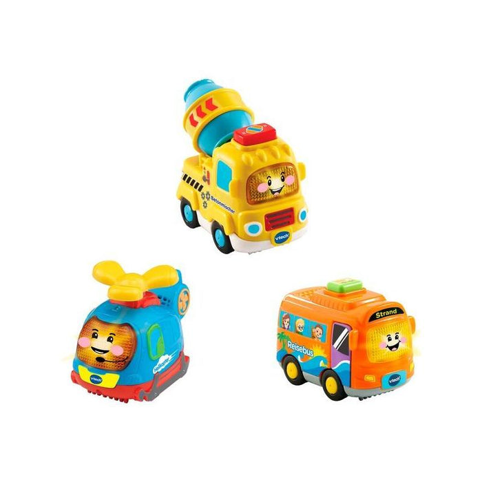 Vtech Tut Tut Baby Flitzer - Juego De 3 Entrenadores, Helicópteros, Hormigoneras, Vehículos De Juguete 80-242184