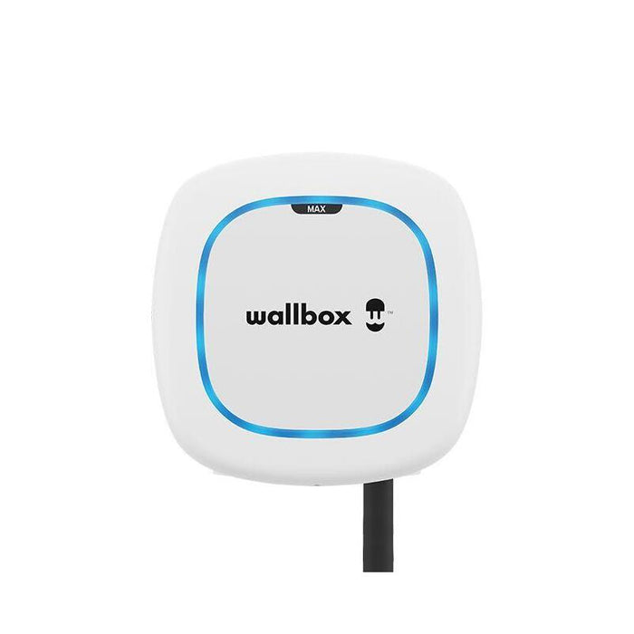 Wallbox Pulsar Max Electric Vehicle Charge, 7 Meter Cable Type 2, 22kw, Ocpp + Dc, White