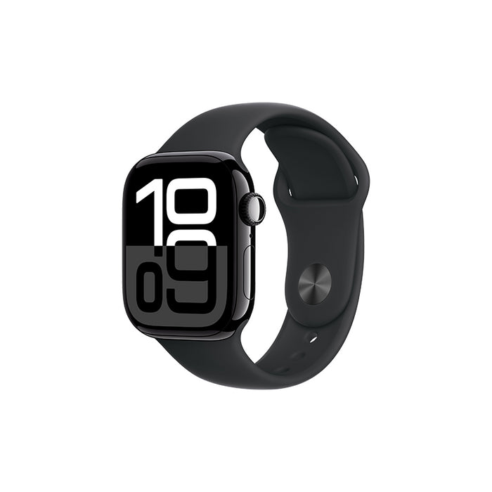 Watch Apple Watch Series 10 Gps 42mm Jet Black Aluminium Case With Sport Band M/L - Black