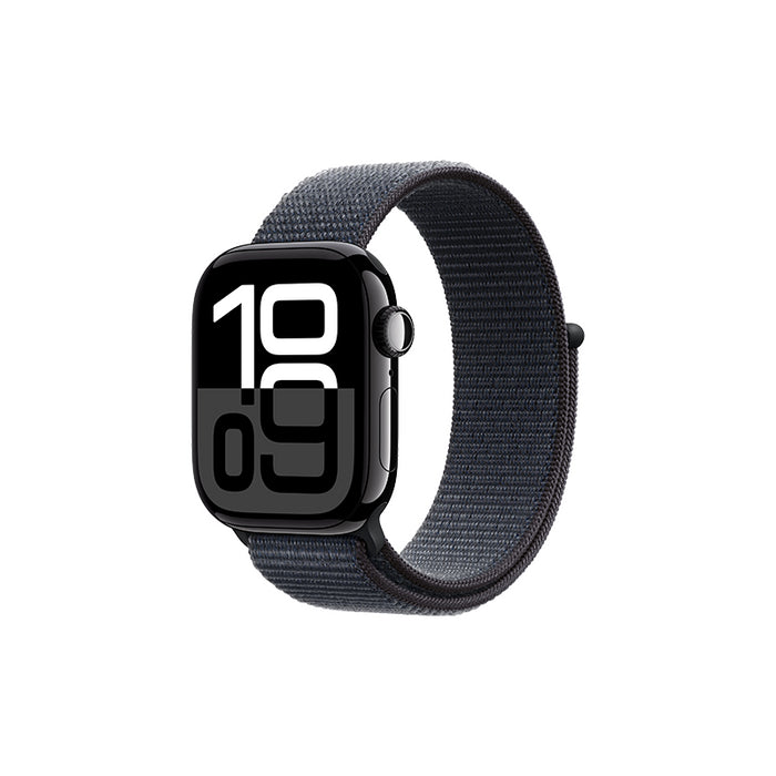Watch Apple Watch Series 10 Gps 42mm Jet Black Aluminium Case With Sport Loop - Black