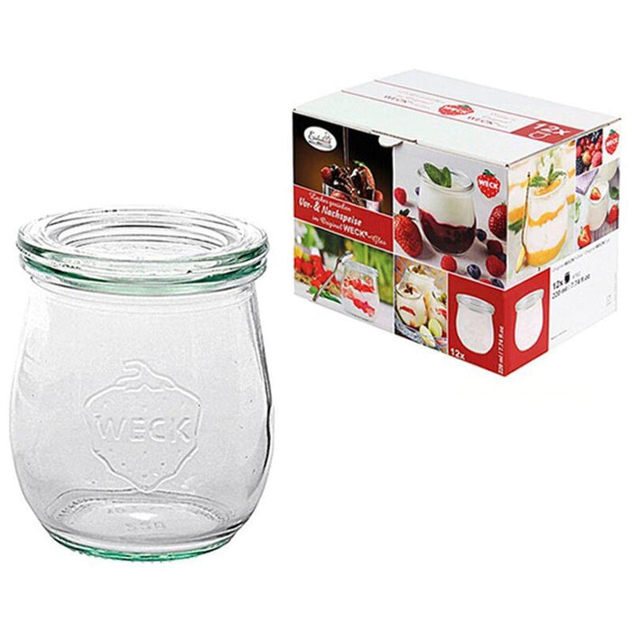 Weck Tulip Jar 220ml Set Of 12