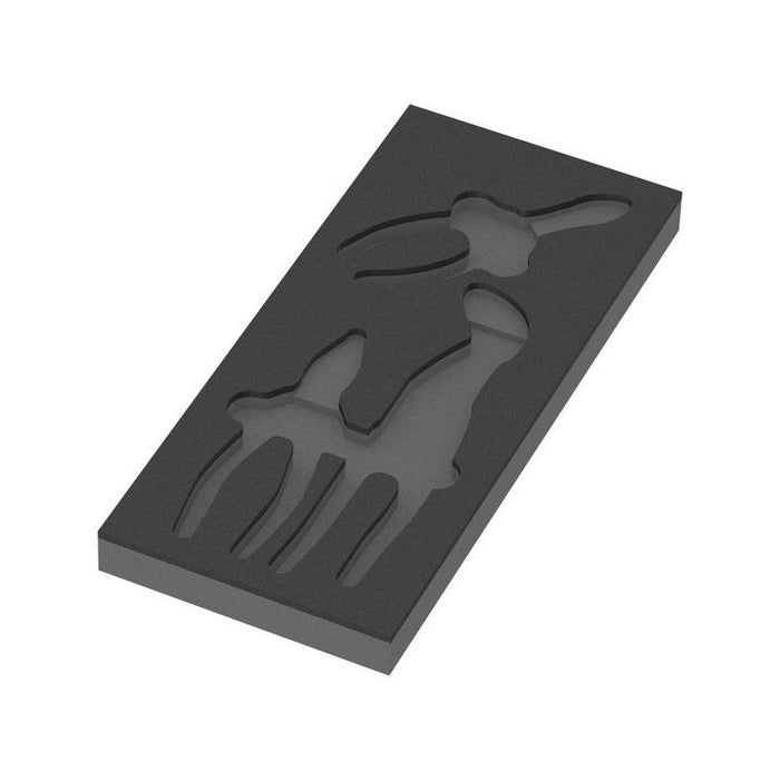 Wera 9880 Inserto De Espuma Para Alicates Knipex, Juego 1, Vacío Negro/Gris, Para Carro De Taller Tool Rebel 5137380001