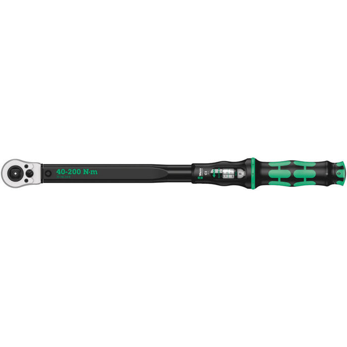 Wera Llave Dinamométrica De  Click-Torque C 3 Push R/L (Negro/Verde, Salida 1/2")