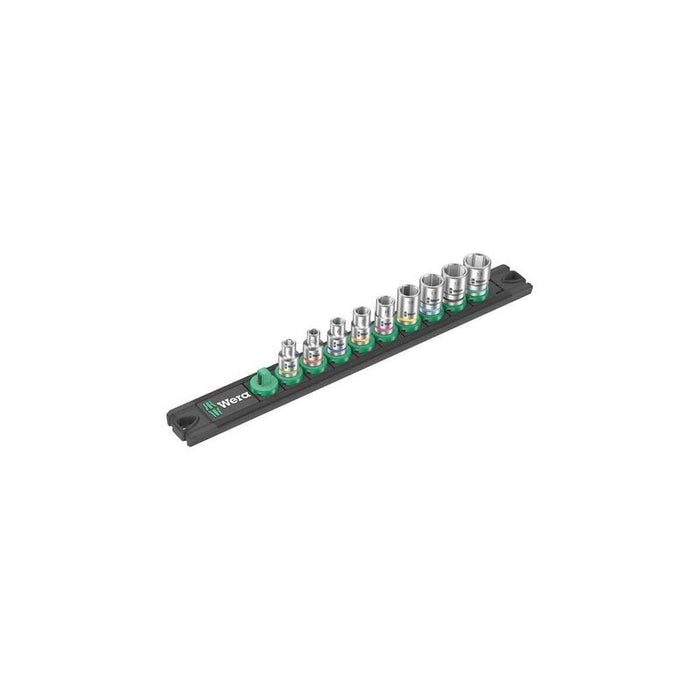 Wera Vaso Con Banda Magnética A 4 Juego De Vasos Zyklop 1/4" Negro/Verde, 9 Piezas 5005400001