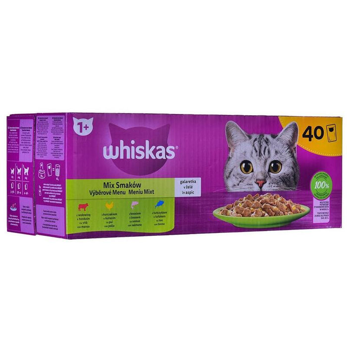 Whiskas Mix Favourites In Jelly - Comida Húmeda Para Gatos - 40x85 G