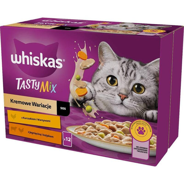 Whiskas Tasty Mix - Comida Húmeda Para Gatos - 12x85g