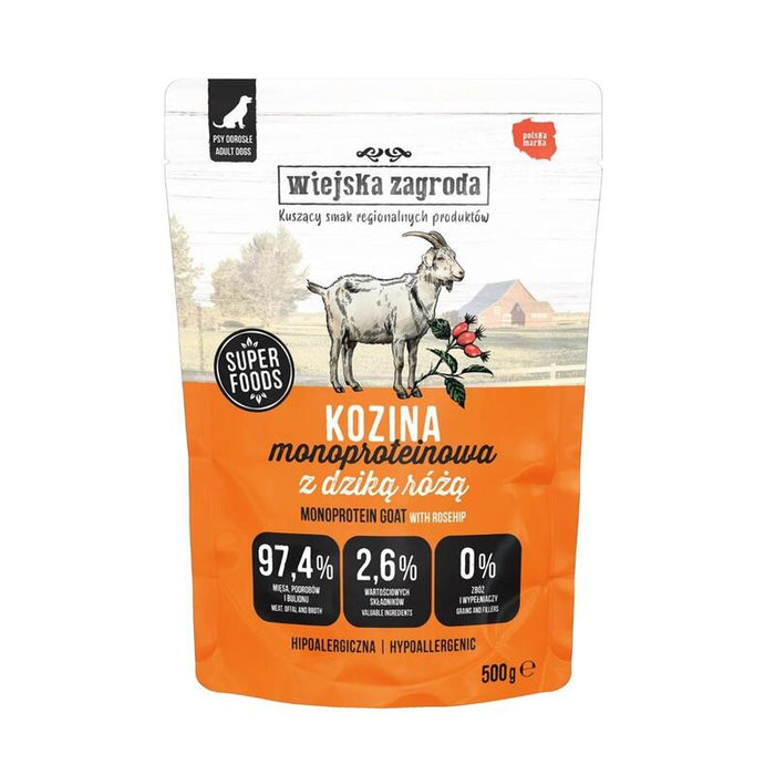 Wiejska Zagroda Monoprotein Goat - Comida Húmeda Para Perros - 500g