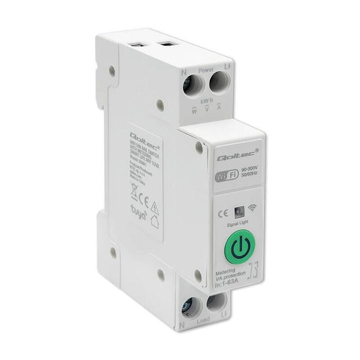 Wifi Din Rail Relay With Electricity Meter 63a