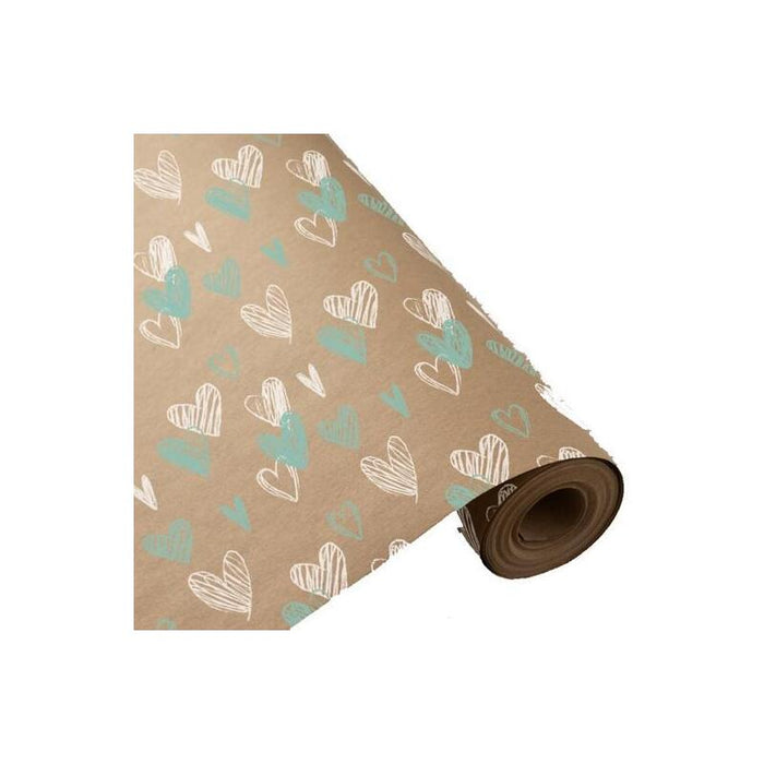 Wonder Wrapper Papel De Regalo Bobina 62cm X 70m Corazones