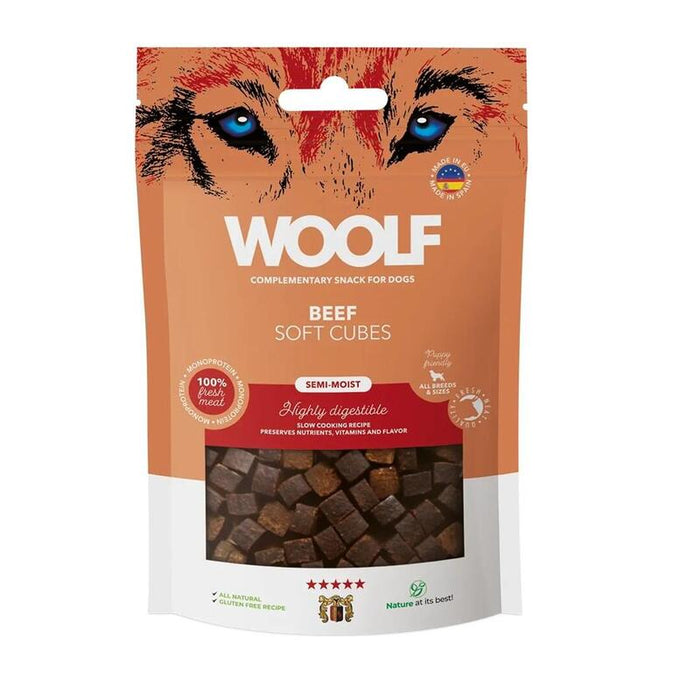 Woolf Soft Cubes Beef Monoprotein Przysmak Para Perro 100g