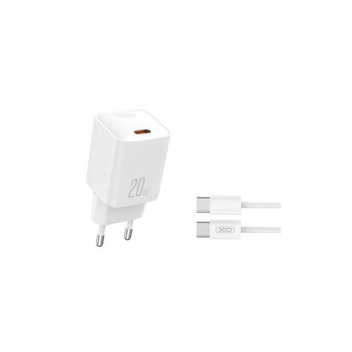 Xo L146 Cargador De Corriente 20w - Usb-C - Pd 3.0 Y Qc 3.0 - Incluye Cable Usb-C - Blanco