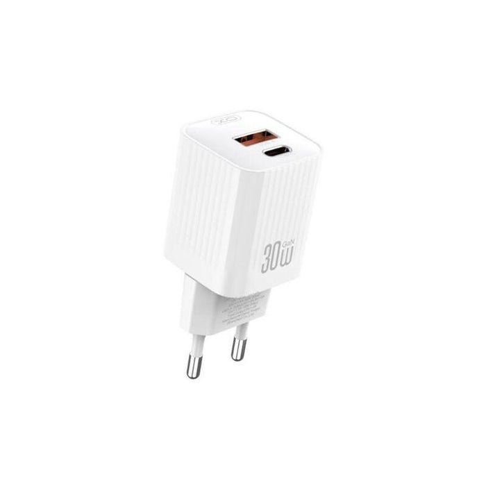 Xo L149 Cargador De Corriente 30w - Usb-A Y Usb-C - Alto Rendimiento - Blanco