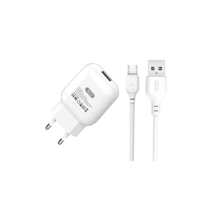 Xo L37 Pack Cargador De Corriente Usb + Cable Usb A Microusb
