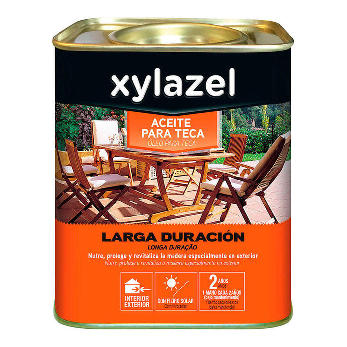 Xylazel Aceite Para Teca Larga Duracion Color Natural 0.750l