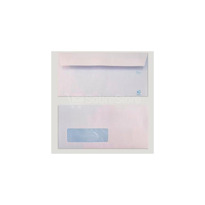 Yosan Sobre Offset 90gr 115x225 Blanco Tira Autoadhesiva Y Con Ventana Izquierda -500u-