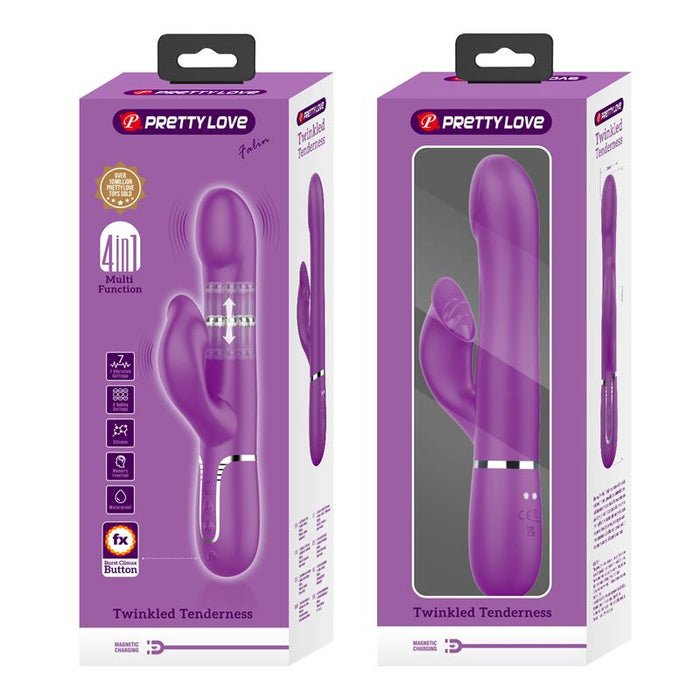 Pretty Love - Vibrador & Estimulador Multifunción 4 En 1 Morado