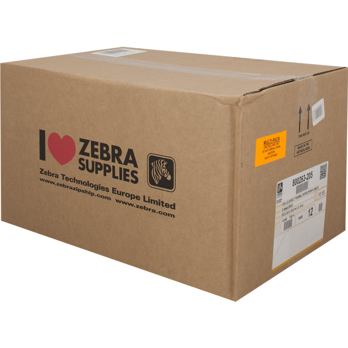 Zebra Etiquetas 800263-205 12pck Z-Select 12 Rollos, Termo, 2000d, 76x51 Mm, 1370 Et./Rollo