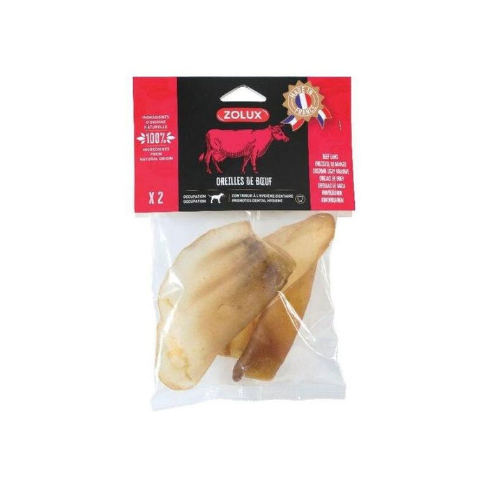 Zolux Nat Tesoro Para Perros, Orejas De Vaca Secas 40g