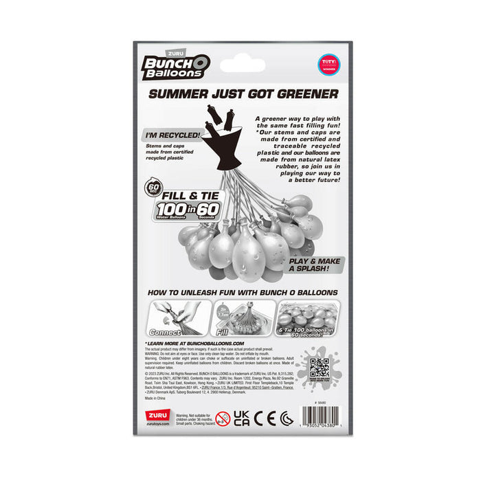 Zuru Bunch O Globos Globos De Agua Fiesta Tropical Paquete De 100 Juguetes Acuáticos 56480uq1